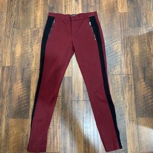 Burgundy Sloan with side black stripe